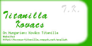titanilla kovacs business card