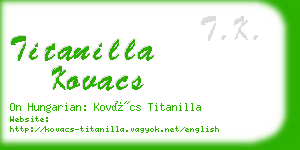 titanilla kovacs business card